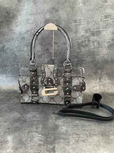 Sac main gris - à, vintage